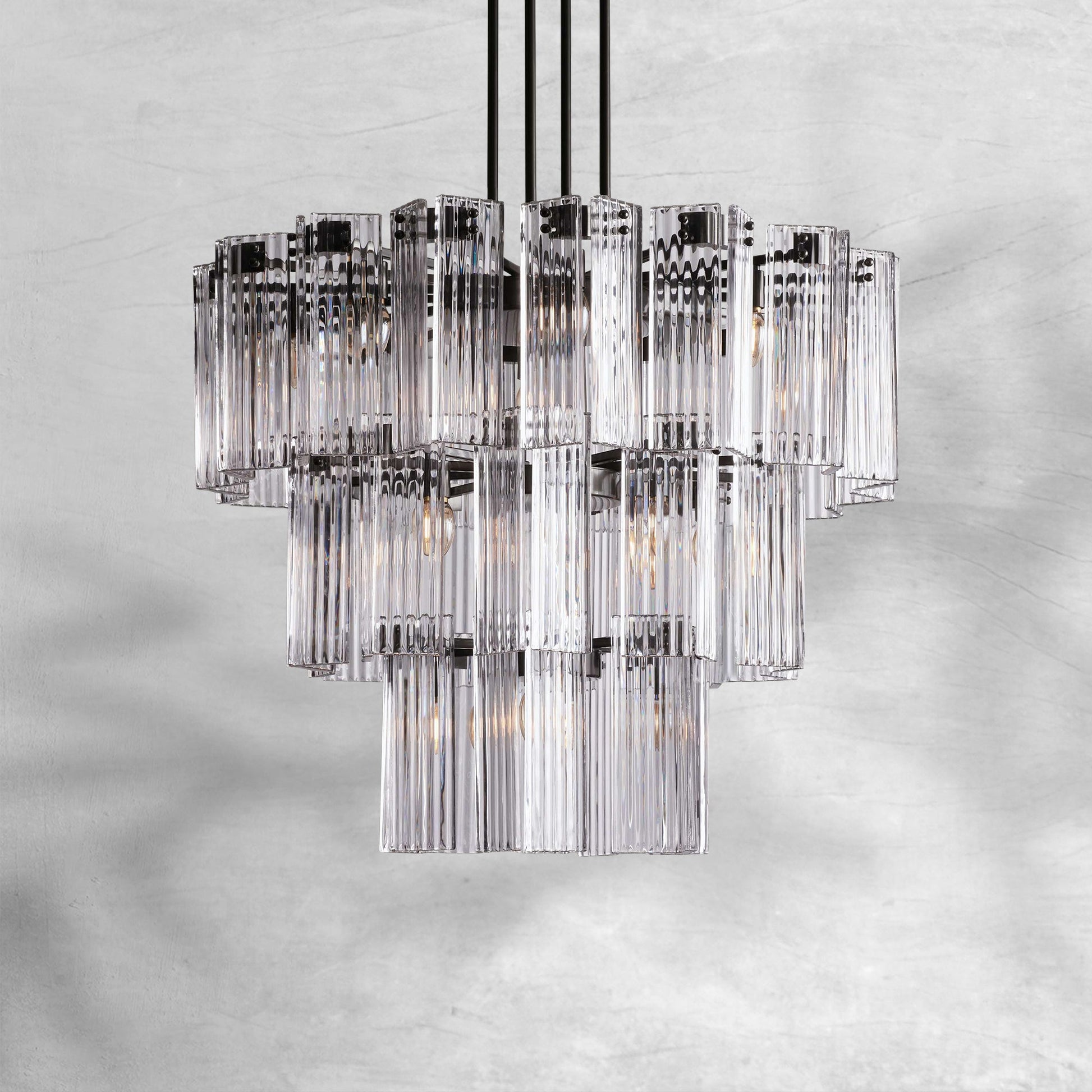Delsie Round Chandelier 38''48''60'' - Camilalamps - Ca-110031H94KT