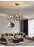 Denise Modern Round Smoke Crystal Chandelier - Camilalamps - ILM0420