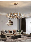 Denise Modern Round Smoke Crystal Chandelier - Camilalamps - ILC0420