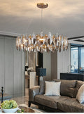 Denise Modern Round Smoke Crystal Chandelier - Camilalamps - ILM0420