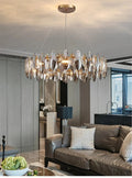 Denise Modern Round Smoke Crystal Chandelier - Camilalamps - ILC0420