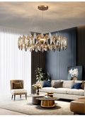 Denise Modern Round Smoke Crystal Chandelier - Camilalamps - ILM0420