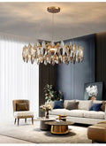 Denise Modern Round Smoke Crystal Chandelier - Camilalamps - ILC0420