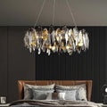 Denise Modern Round Smoke Crystal Chandelier - Camilalamps - ILC0420