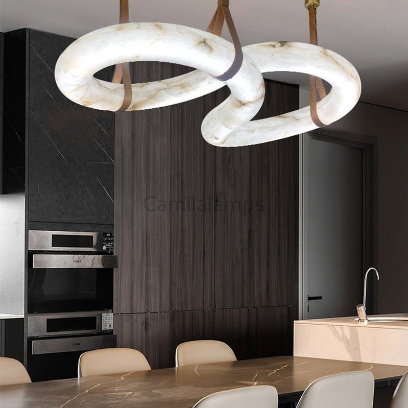 Designer Contemporary Nordic Alabaster Chandelier - Camilalamps - Desig - 1314 - 1