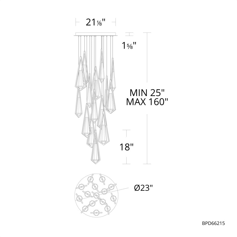 Devotion Round Chandelier 14 Light - Camilalamps - CA - Devotion1402