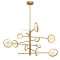 Domani Modern Brass Chandelier - (Antique Brass Finish | Alabaster) - Eichholtz - Camilalamps - Doman - 985 - 1