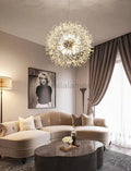 Dominic Modern Round Crystal Gold Pendant Light - Camilalamps - CAM1400 - 1