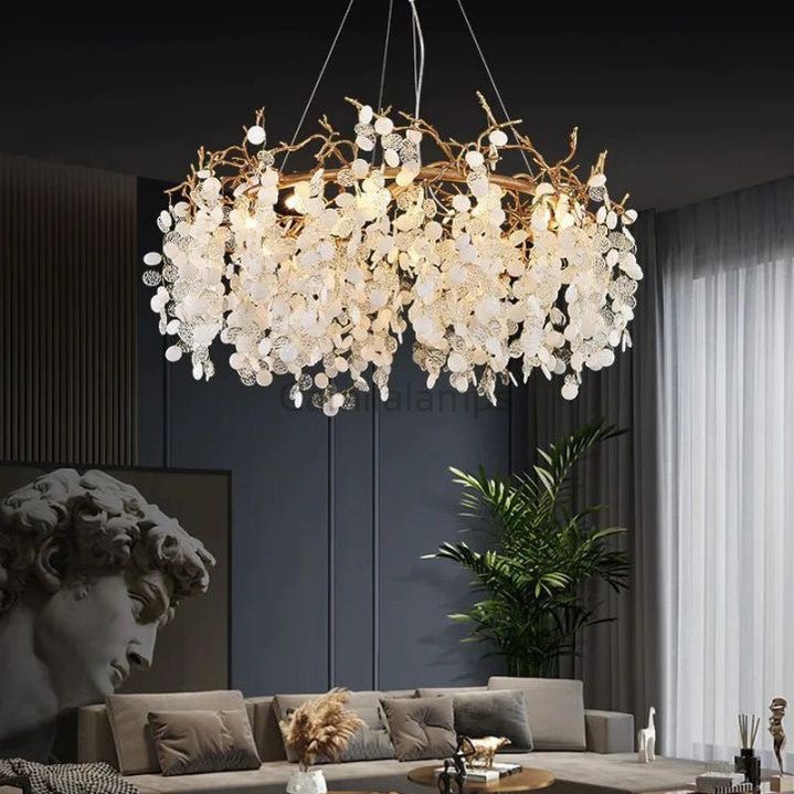 Donna Round Circle Fortune Tree Round Branch Chandelier - Camilalamps - Ca-1DO2023-1C1008