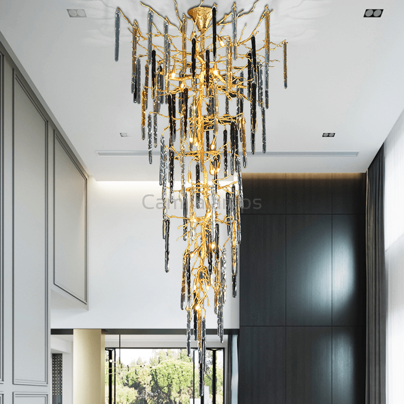 Dora Colorful Crystal Staircase Chandelier - Camilalamps - ILM0521