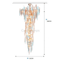 Dora Colorful Crystal Staircase Chandelier - Camilalamps - ILM0521