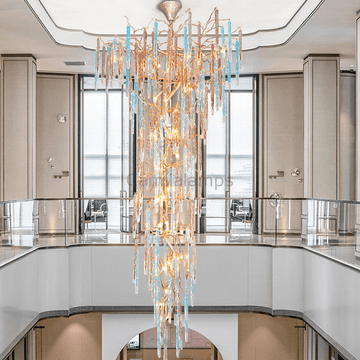 Dora Colorful Crystal Staircase Chandelier - Camilalamps - ILM0521