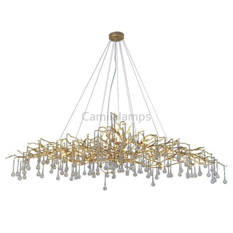 Doris Branch Crystal Chandelier Light - Camilalamps - CA - B - 01