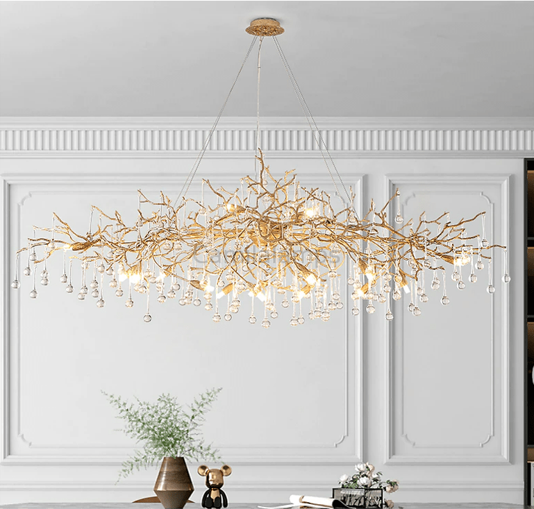 Doris Branch Crystal Chandelier Light - Camilalamps - CA - B - 01