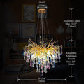 Doris Crystal Branch Chandelier 23.5