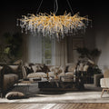 Doris Crystal Rectangular Branch Chandelier L45