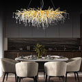 Doris Crystal Rectangular Branch Chandelier L45