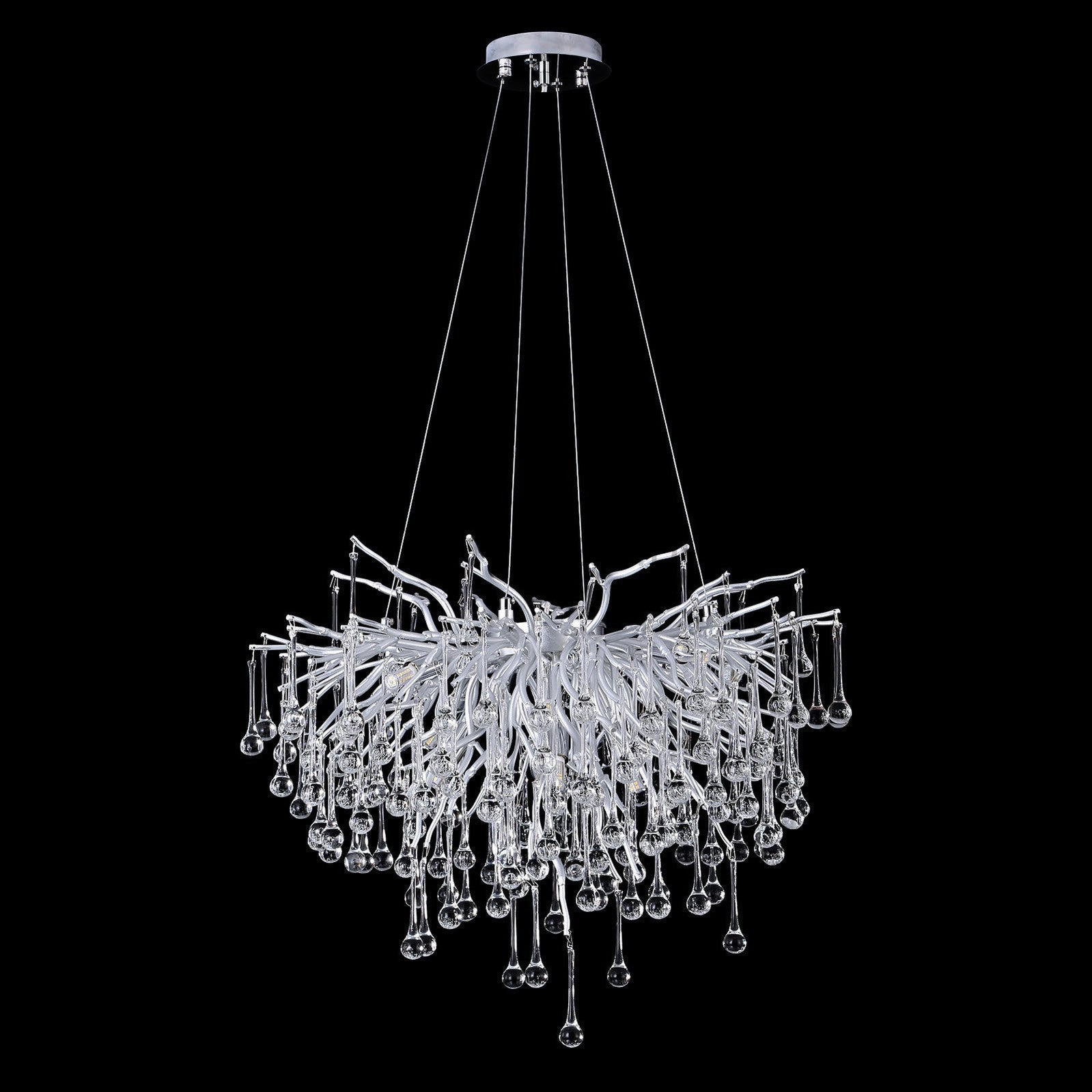 Doris Rain Branch Chandelier Dia 23.5" Silver - Camilalamps - CA - 533