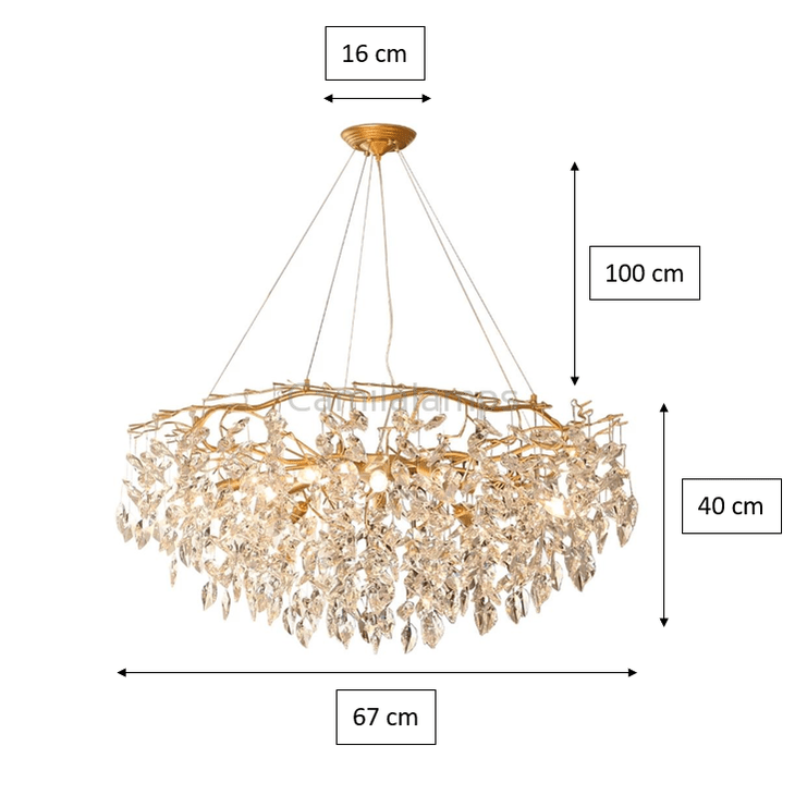 Doris Round Modern Branch Chandeliers - Camilalamps - CA - B - 19