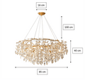 Doris Round Modern Branch Chandeliers - Camilalamps - CA - B - 19
