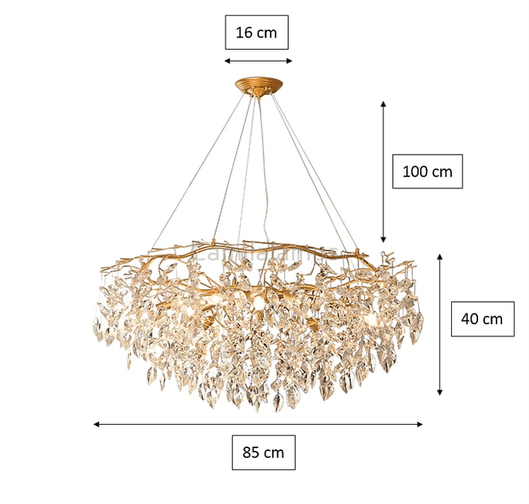 Doris Round Modern Branch Chandeliers - Camilalamps - CA - B - 19