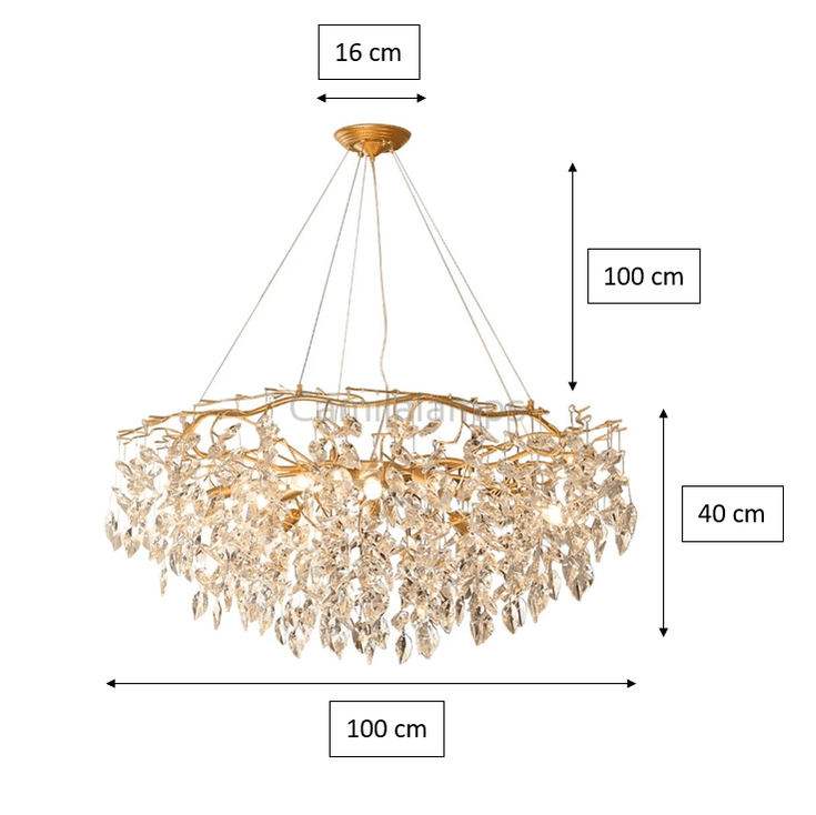Doris Round Modern Branch Chandeliers - Camilalamps - CA - B - 19