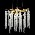 Doris White Crystal Branch Chandelier 20.5