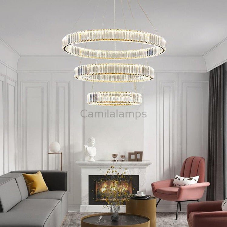 Doro Crystal Round Chandelier - Camilalamps - CA - A - 439