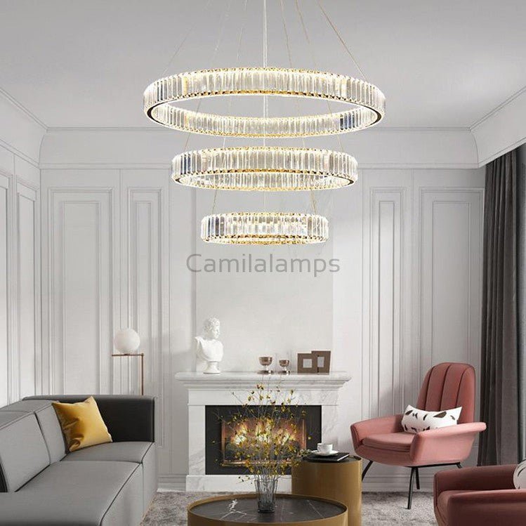 Doro Crystal Round Chandelier - Camilalamps - Ca-1a-1439