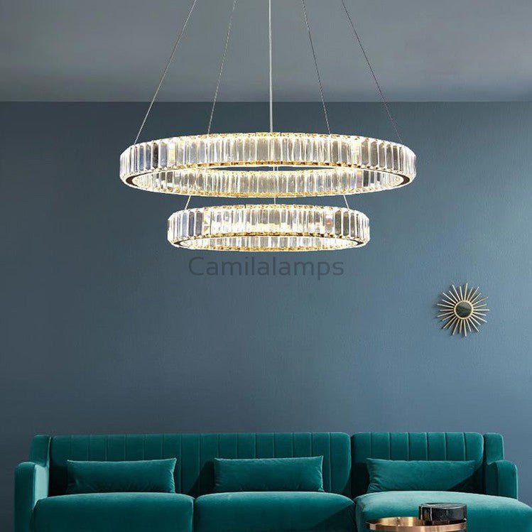 Doro Crystal Round Chandelier - Camilalamps - Ca-1a-1429