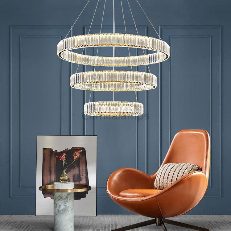Doro Crystal Round Chandelier - Camilalamps - CA - A - 429