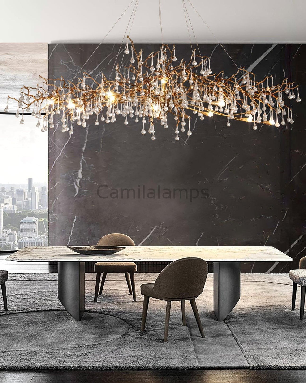 Drios Raindrop Chandelier - Camilalamps - CAA - 10015A9