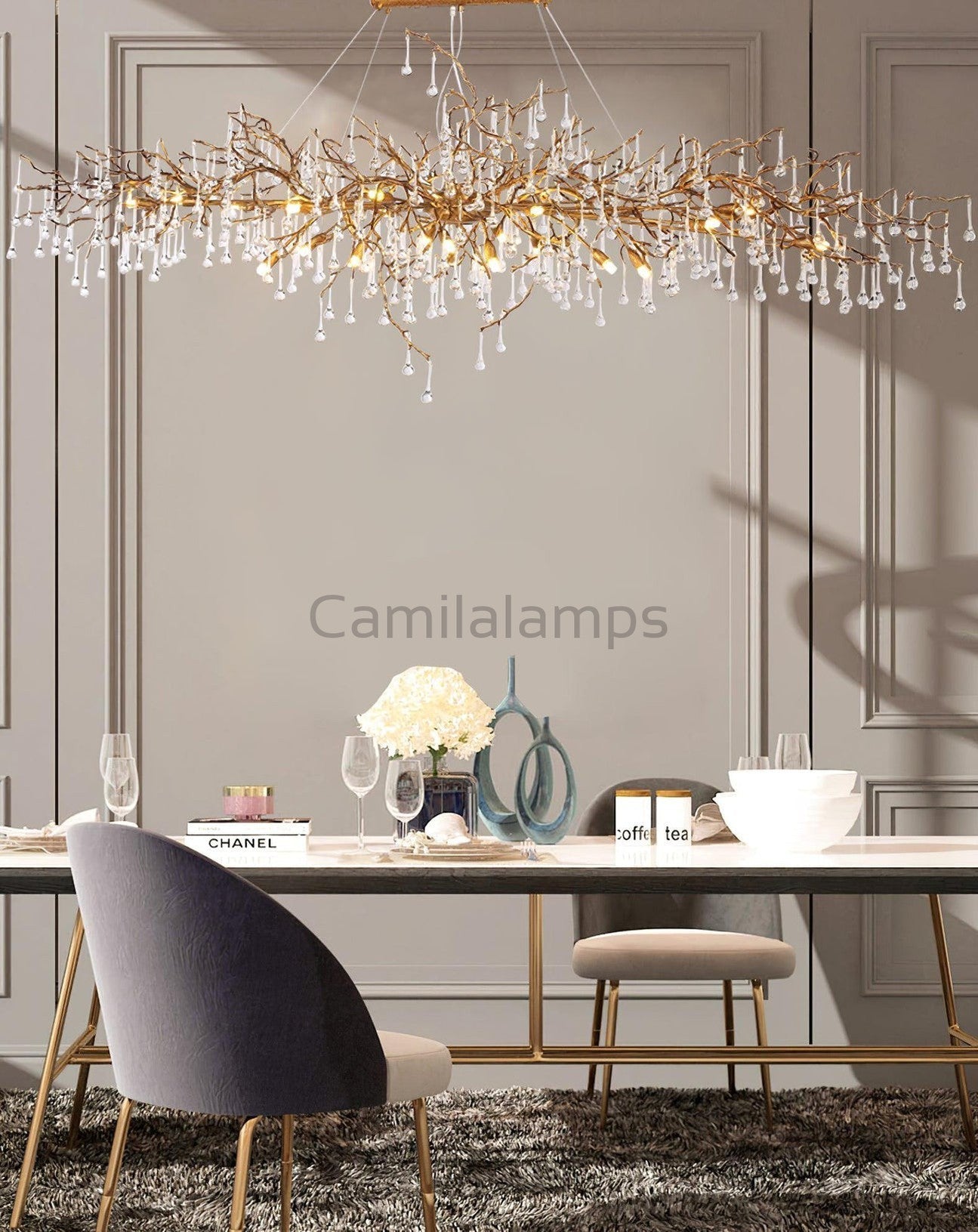 Drios Raindrop Chandelier - Camilalamps - CAA - 10015A4