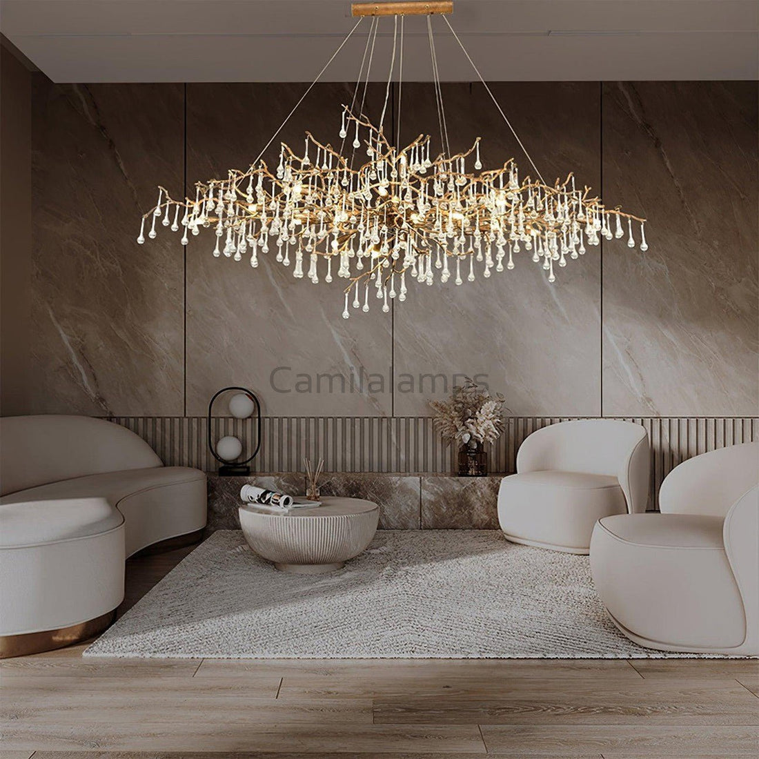 Drios Raindrop Chandelier - Camilalamps - Caa-110015a8