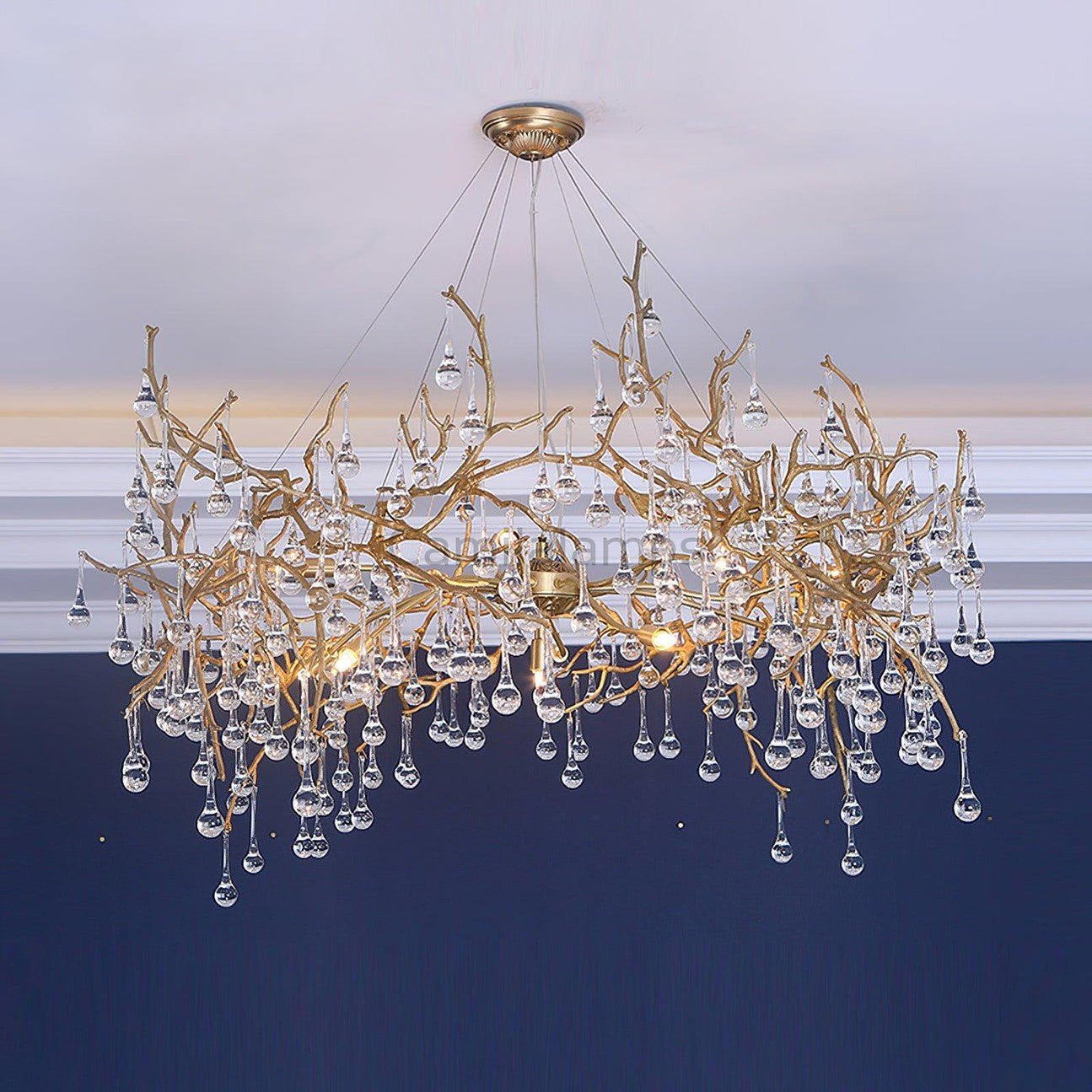 Drios Raindrop Chandelier - Camilalamps - Caa-110015a6