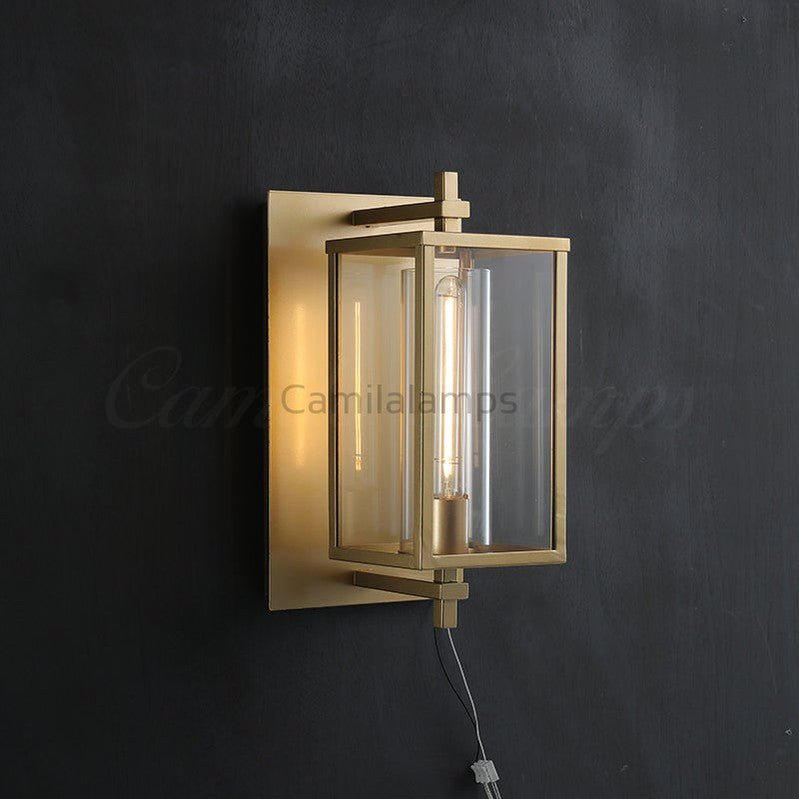 Drusilla Modern Outdoor Square Wall Sconce - Camilalamps - CAM1670