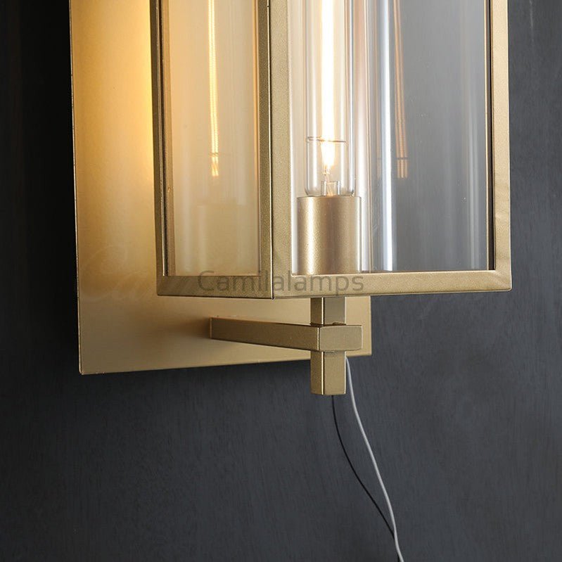 Drusilla Modern Outdoor Square Wall Sconce - Camilalamps - CAM1670
