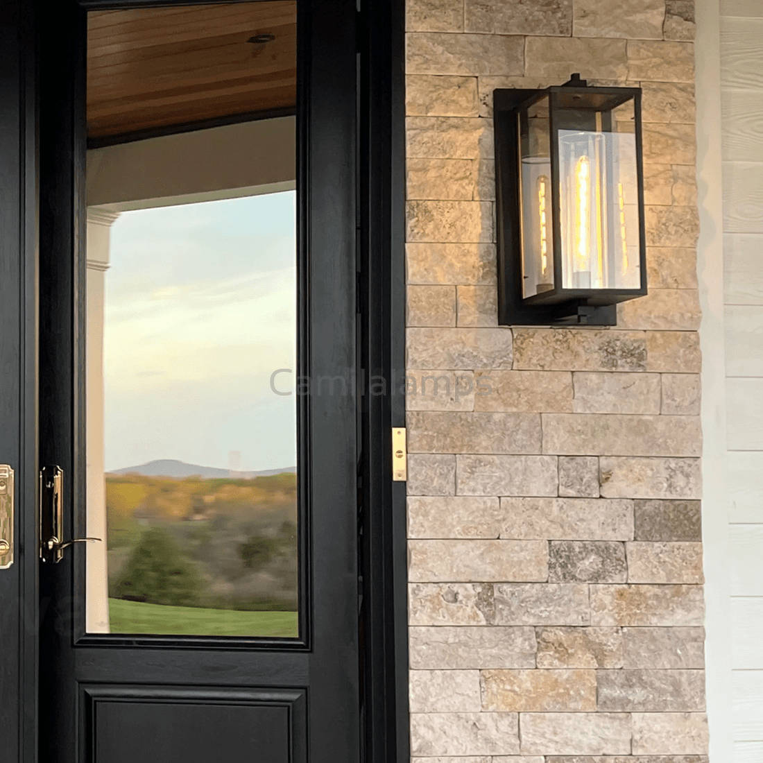 Drusilla Modern Outdoor Square Wall Sconce - Camilalamps - CAM1670