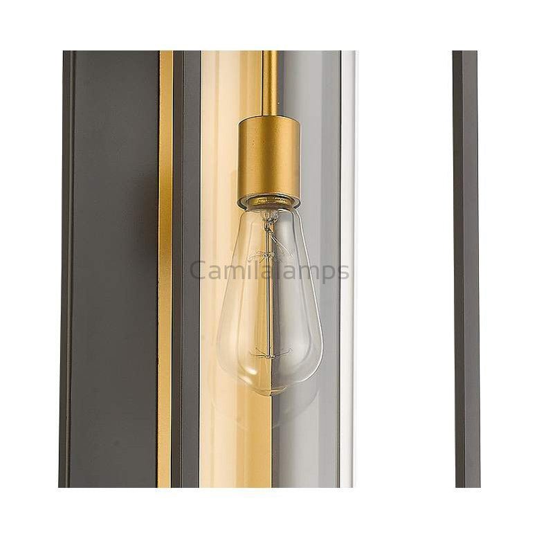 Dunbrochan 24 1/4" High Deep Bronze Brass Outdoor Wall Light - Camilalamps - CA - DADWE - 1