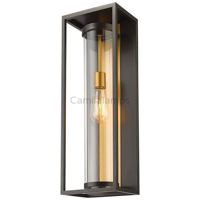 Dunbrochan 24 1/4" High Deep Bronze Brass Outdoor Wall Light - Camilalamps - CA - DADWE - 1
