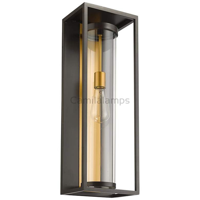 Dunbrochan 24 1/4" High Deep Bronze Brass Outdoor Wall Light - Camilalamps - CA - DADWE - 1