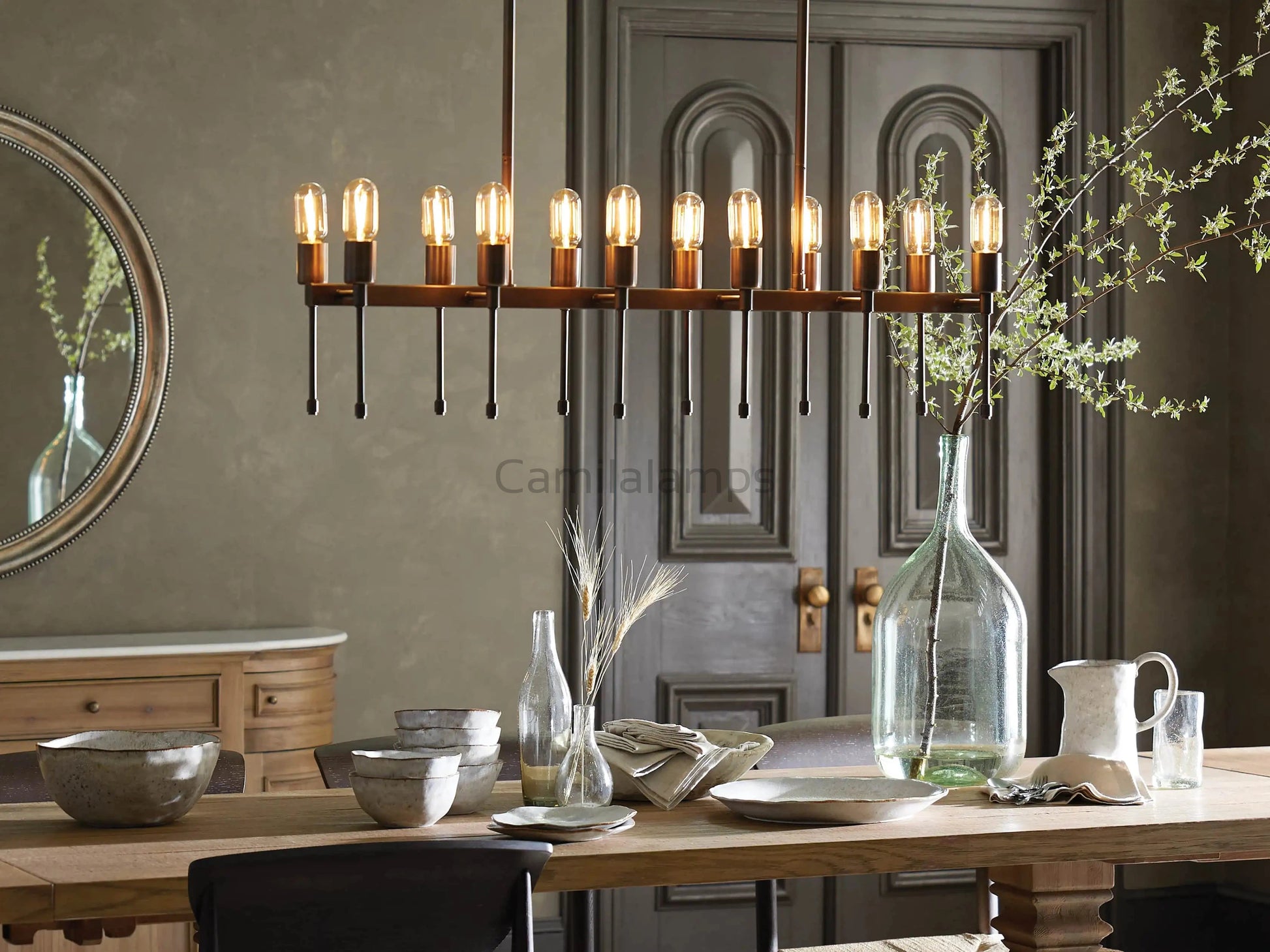 Dyer Linear Chandelier - Camilalamps - CA - 7198H230