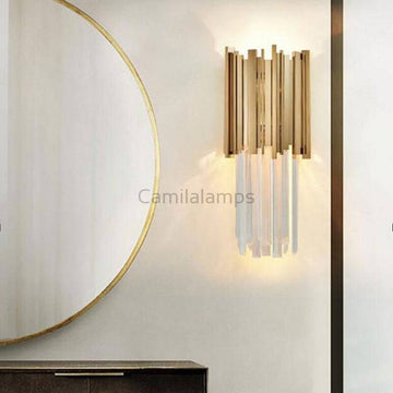 Harper Crystal Wall Sconce 18"H