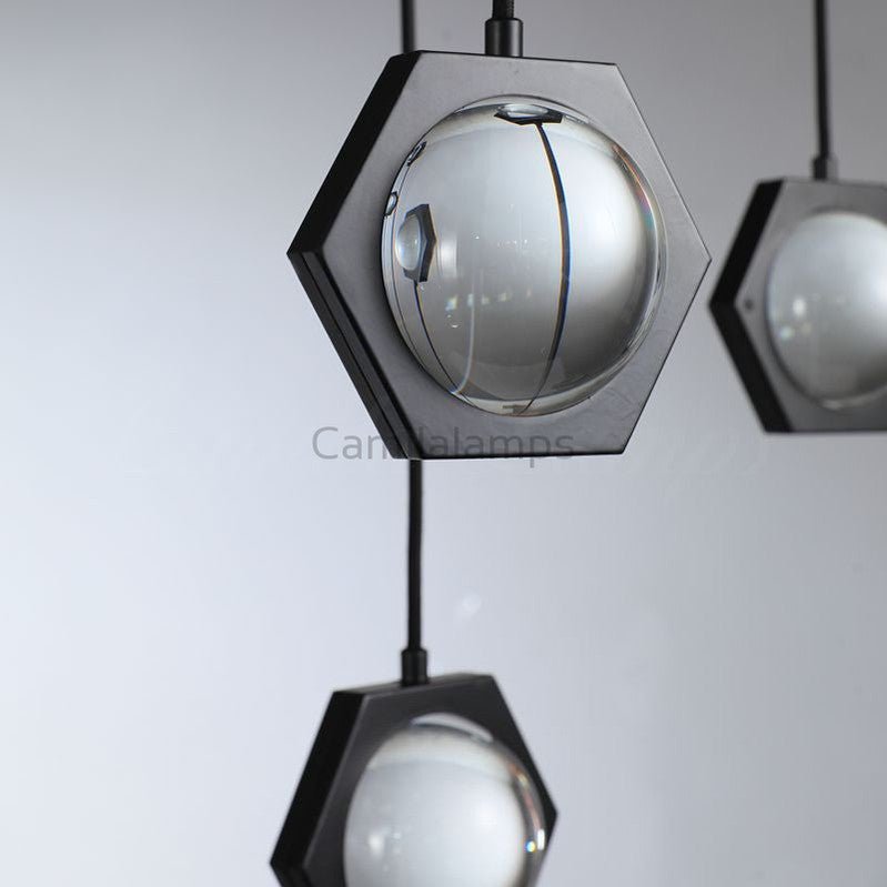 Eclatamt Planet Linear Chandelier 54", 72" - Camilalamps - CAM1421