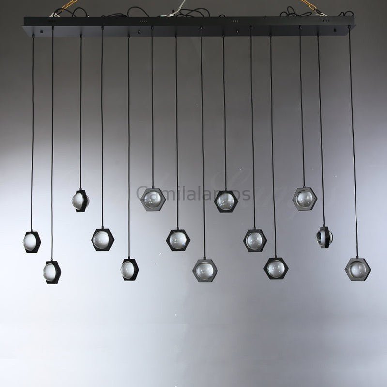 Eclatamt Planet Linear Chandelier 54", 72" - Camilalamps - CAM1421