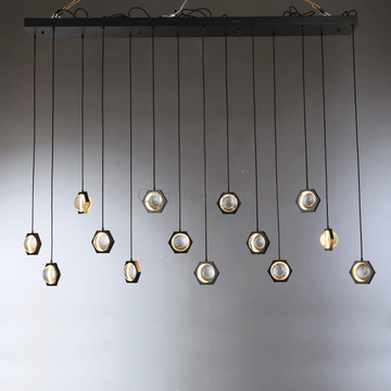 Eclatamt Planet Linear Chandelier 54", 72" - Camilalamps - CAM1425