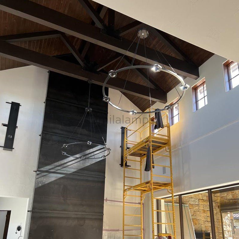 Eclatamt Planet Modern Round Chandelier - Camilalamps - CAM1427