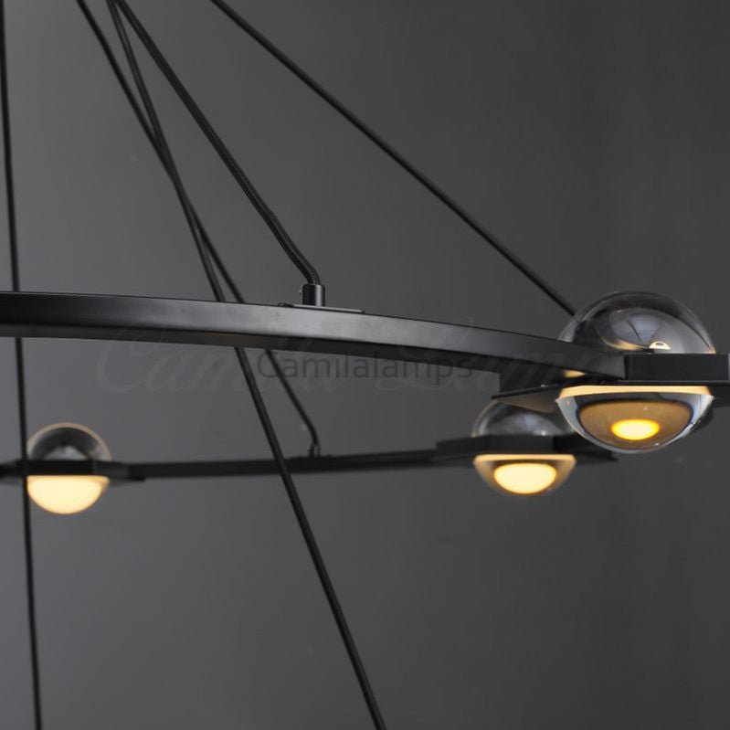 Eclatamt Planet Modern Round Two - Tier Chandelier - Camilalamps - CAM1437