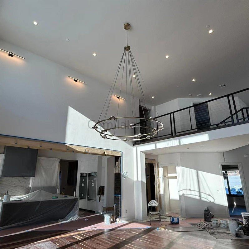 Eclatamt Planet Modern Round Two - Tier Chandelier - Camilalamps - CAM1440