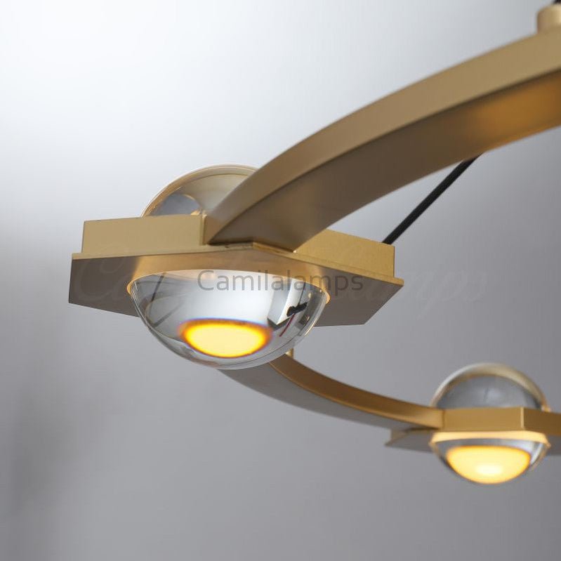 Eclatamt Planet Modern Round Two - Tier Chandelier - Camilalamps - CAM1439